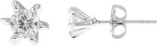 Kenneth Jay Lane Mini CZ Star Stud Earrings in Clear-Silver at Nordstrom Rack