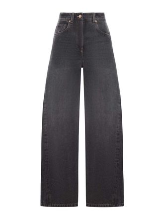 Brunello Cucinelli Wide Leg Denim Jeans
