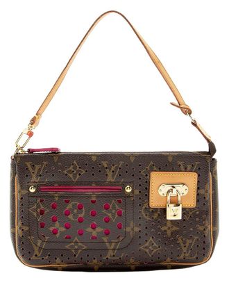 Louis Vuitton Vintage Limited Edition Monogram Perforated Pochette Accessoires (Authentic Pre-Loved)