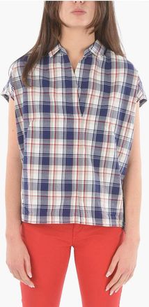 Woolrich Maxi Checked Tunic with Johnny Collar size S