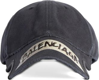 Balenciaga Cappello da baseball con logo - Nero
