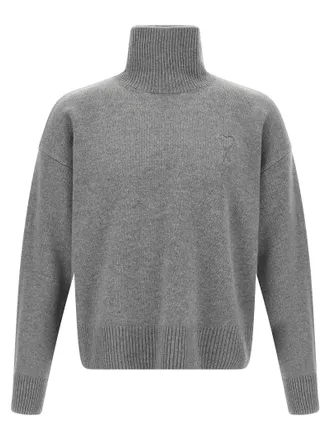 Ami Mens Puff Logo Sweater