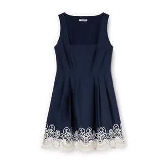 Motivi Kleedjes, Dames, Blauw, M, Katoen, Short Kleedjes