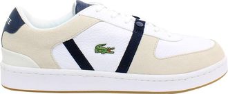 Lacoste Splitstep 120 2 SM Laceup White Suede Leather Men Trainers 39SMA0058 WN1
