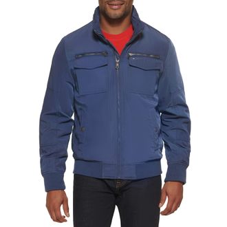 Tommy Hilfiger Mens Water Resistant Performance Bomber Jacket (Standard and Big & Tall), Black Unfilled, M