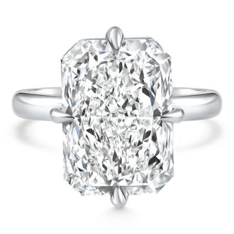 Pompeii3 Certified 11Ct Radiant Diamond Solitaire Engagement Ring 14k Gold/Pt Lab Grown