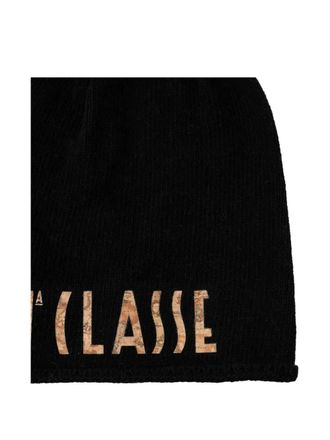 Alviero Martini 1A Classe logo-detail beanie hat - women - Cashmere/Polyamide/Viscose/Wool - One Size - Black