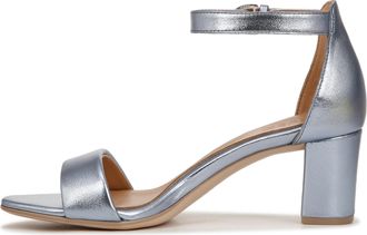 Naturalizer Womens Fashion Sandals - Vera Ankle Strap, Light Blue Leather, UK 7, Medium Fit