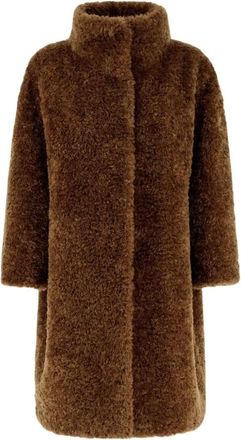 Herno Faux Fur & Shearling Jassen - Dames - Jassen - Bruin - 2XL - Katoen - Jassen