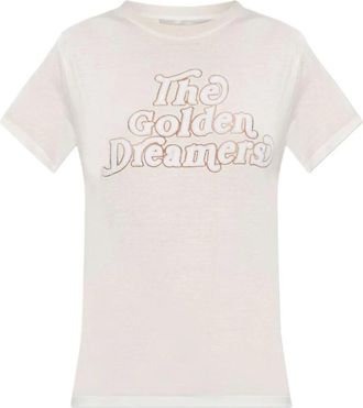 Golden Goose The Golden Dreamers T-Shirt - Dames - T-shirts - Wit - XS - Tops