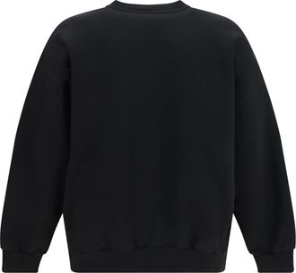 Balenciaga Mens Printed Cotton Sweatshirt Black Sweatshirts Sweater