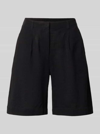 Vero Moda Comfort Fit Shorts aus Baumwoll-Leinen-Mix Modell CAIA in Black, Gr&ouml;&szlig;e XL