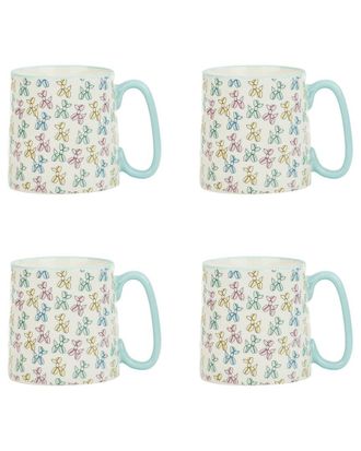 10 Strawberry Street Set of 4 Bella Mugs: Balloon Dog