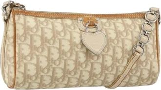 Dior Pre-owned Shoulder Bags, female, Beige, Size: ONE SIZE Pre-owned Vintage Shoulder Bag