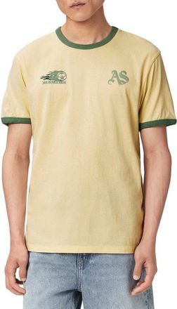 AllSaints Brasilia Cotton T-Shirt in Capsicum Yellow at Nordstrom, Size Xx-Large