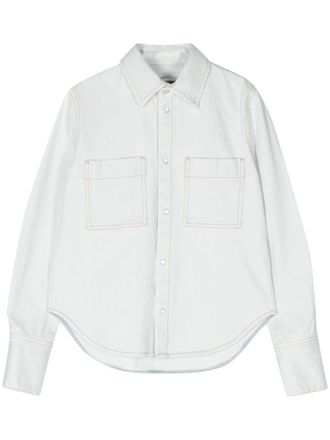Darkpark Glenn denim blouse - Blauw