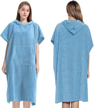 OEM Poncho Con Capucha Para Cambiarse De Surf, Confeccionado En Microfibra Absorbente De Secado R&aacute;pido, Ideal Para Surf, Playa, Gris Oscuro