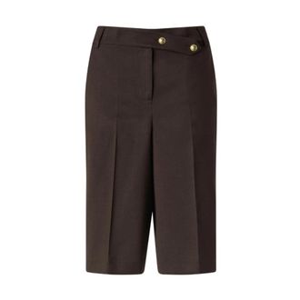 Pinko 107714 A3Ms Merlot M04 - Dames - Korte Broeken - Bruin - M - Korte Broeken