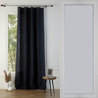 Febronie Cortina lino 140x290 carb&oacute;n