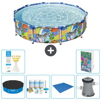 Bestway Piscina Bestway Steel Pro Redonda - Selva - 305x66 Cm - 7-piezas S77