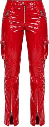 Dolce & Gabbana Pantaloni in pelle - - Trousers - Donna - Rosso - S