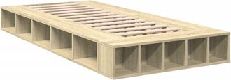 vidaXL Bed Frame without Mattress Sonoma Oak 90x200 cm Vidaxl