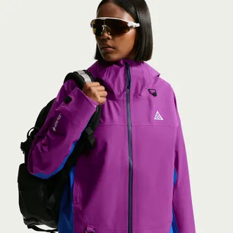 Nike Womens Nike ACG Misery Ridge Storm-FIT ADV GORE-TEX 3L Hiking Jacket in Purple | IM4314-505