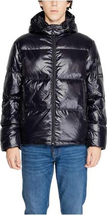 A|X Armani Exchange Zwarte Polyamide Jack met Strak Ontwerp - Heren - Winterjassen - Zwart - L - Jassen