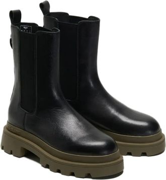 Blauer elastic-panels chelsea boots - Black