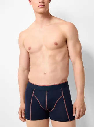 Le 31 Mens 3 contrast-seam trunk Organic cotton