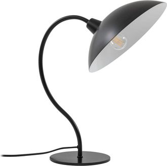 Lucande L&aacute;mpara De Mesa arvadon En Negro Metal - Lucande