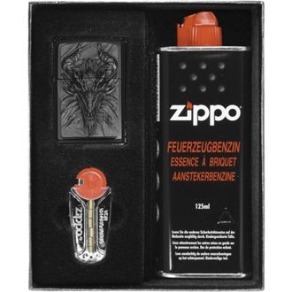 OEM Juego De Regalo De Encendedor Zippo Metal Dragon N.&deg; 1