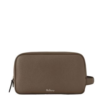 Mulberry Heritage Wash Case - Heren - Tassen - Bruin - Maat: ONE Size Leer