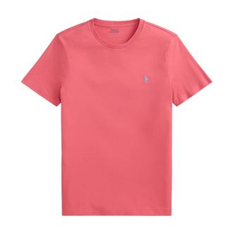 Polo Ralph Lauren Custom Slim Fit Jersey T-Shirt - male - Polo Ralph Lauren - T-Shirts - Red - M - Tops