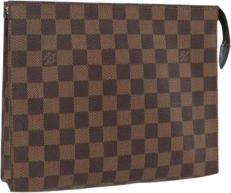 Louis Vuitton Pre-owned Clutches, female, Brown, Size: ONE SIZE Pre-owned Canvas Clutch
