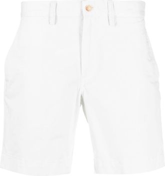 Polo Ralph Lauren logo patch chino shorts - men - Cotton/Elastane - 38 - White