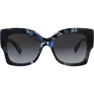 Chlo&eacute; 55mm Square Sunglasses in Blue Blue Grey at Nordstrom Rack