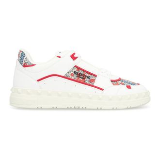 Valentino Garavani Freedots Low-Top Sneakers - Heren - Sneakers - Wit - 40 1/2 EU - Leer - Schoenen