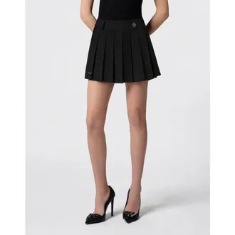 Philipp Plein Crystal Strass Mini Skirt Women in Black at Nordstrom, Size X-Small