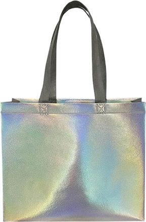 Generic Hologram Shopping Bag Nonwoven Fabric Shopping Bag with Handles, Lightweight Hologram Bag, Reusable Bags for One, Multicolored, Medium