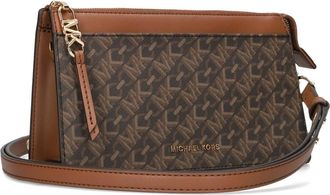 Michael Kors Tassen, Dames, Bruin, ONE Size, Leer, Stijlvolle Schoudertas Crossbody