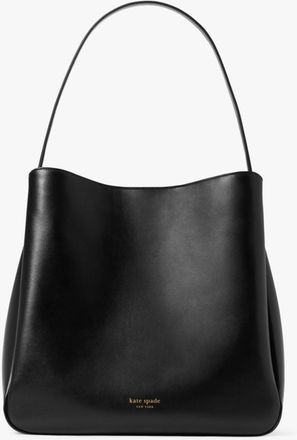 Kate Spade New York Womens Grace Hobo Bag - Black Leather - One Size