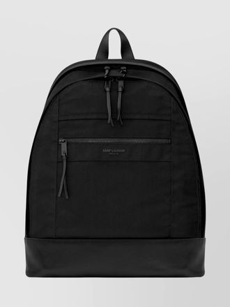 Saint Laurent nylon canvas and leather backpack