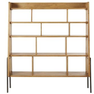 Maisons du monde Biblioteca de mango y metal negro