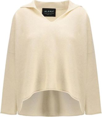 Alanui Finest Polo - Dames - Cashmere truien - Beige - S - Polyester - Truien & Vesten