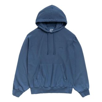 St&uuml;ssy Lightweight Terry Hoodie Blue 118612-BLUE