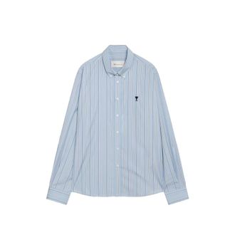 Ami Ami De Coeur Vertical-stripe Shirt