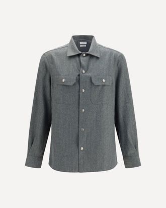 Brunello Cucinelli Virgin wool Shirt Male M