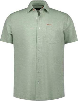 New Zealand Auckland Heren, Overhemden, Groen, Maat: 3XL Katoen