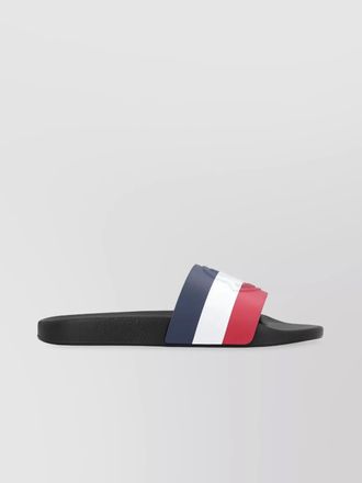 Moncler embossed logo rubber slides